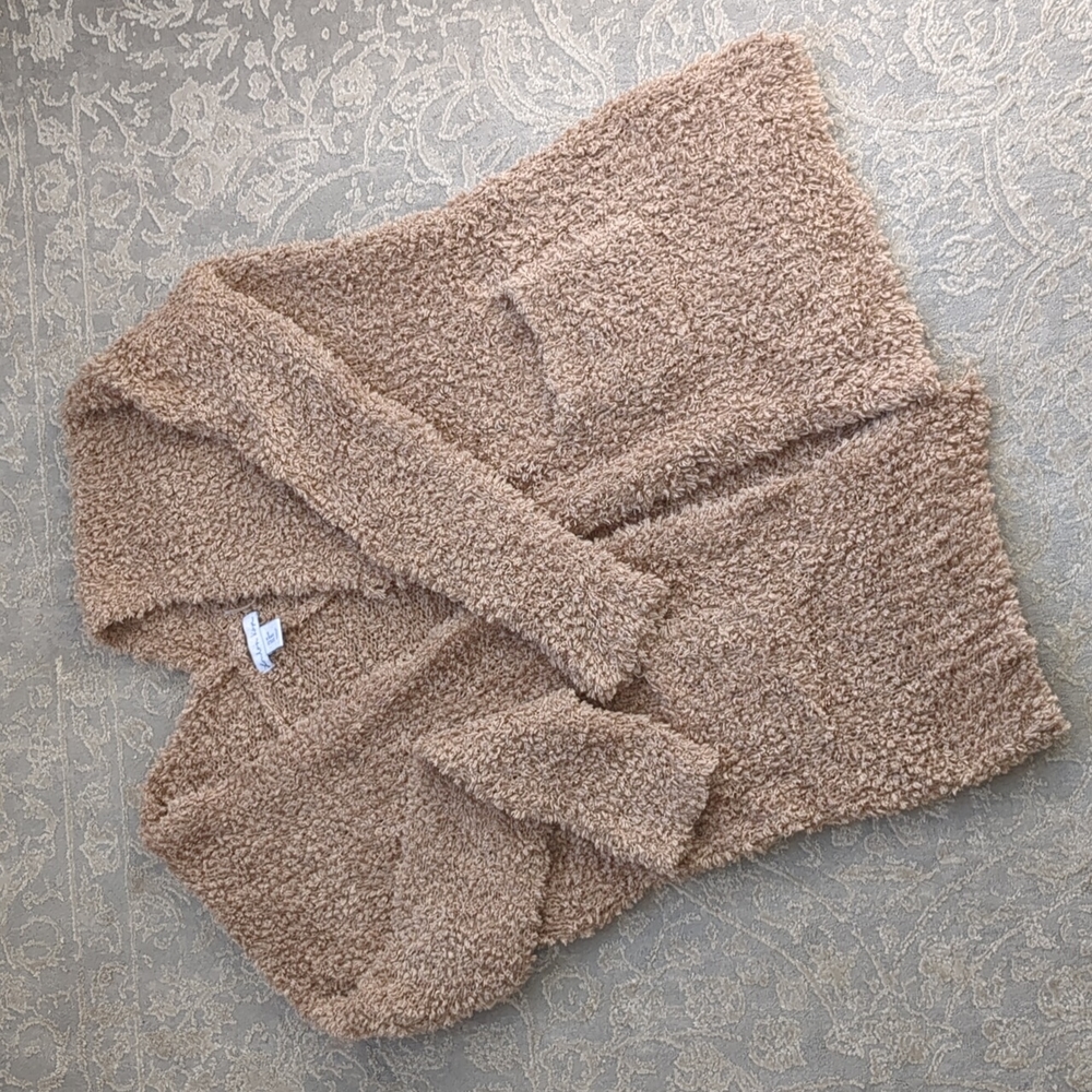 London Kaye Fuzzy Open Cardigan with Pockets
